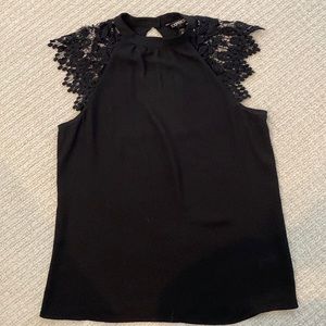 Express lace shoulder blouse